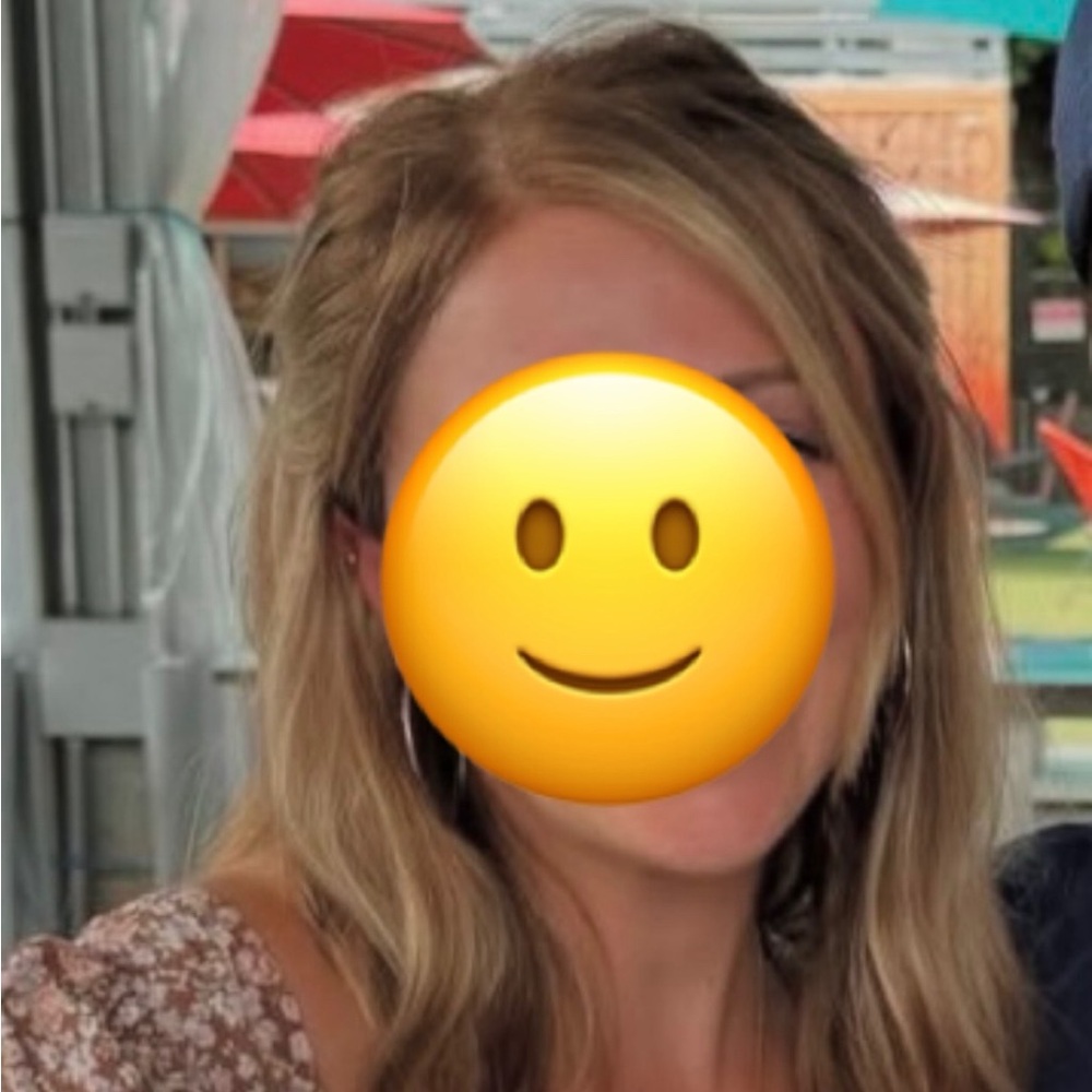 Warm blonde human hair wig. Barely used